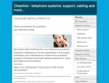 Tablet Screenshot of cleanlineinstallations.co.uk
